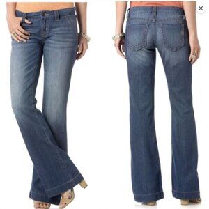 Miss Me Mid-Rise Wide Leg Trouser Denim Jeans Sz 27